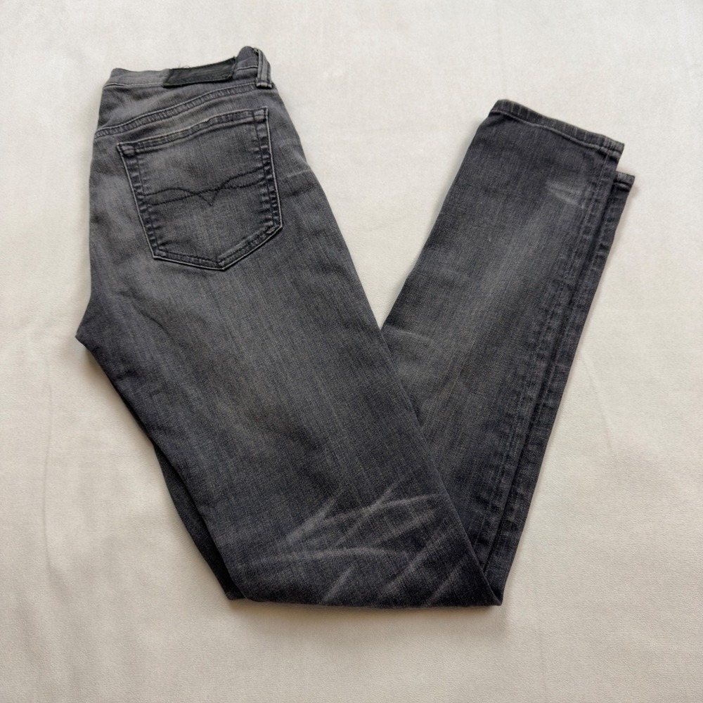 Polo Ralph Lauren Tompkins Skinny Jeans Faded Black Vernon‎ Stretch 28 Low Rise